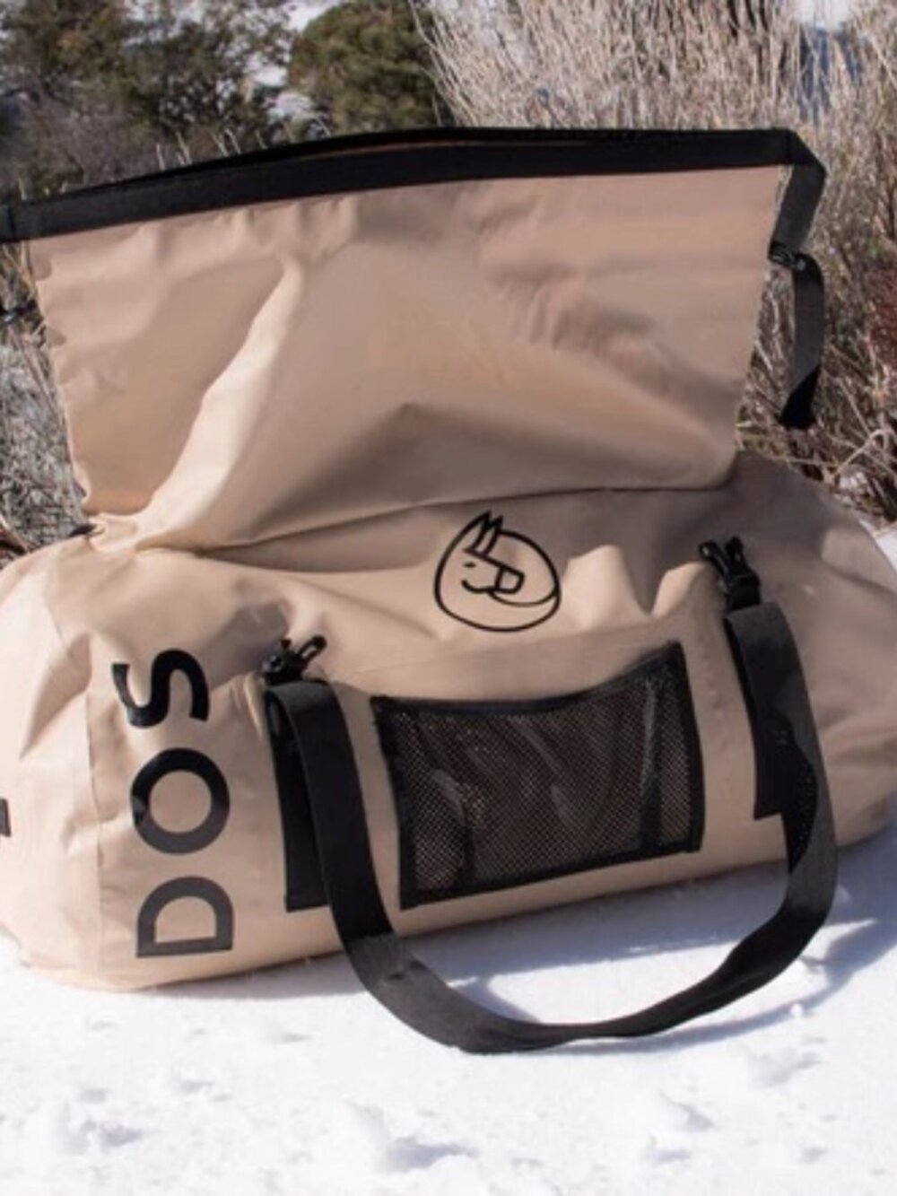 Waterproof Beige Duffel Bag